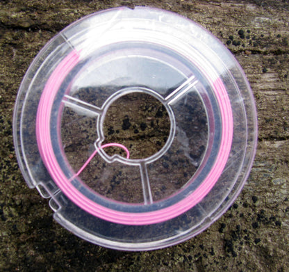 Plastad wire rosa 0,38 - Mini rulle (10m)