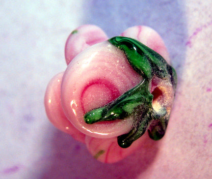 Lampwork - Ros rosa