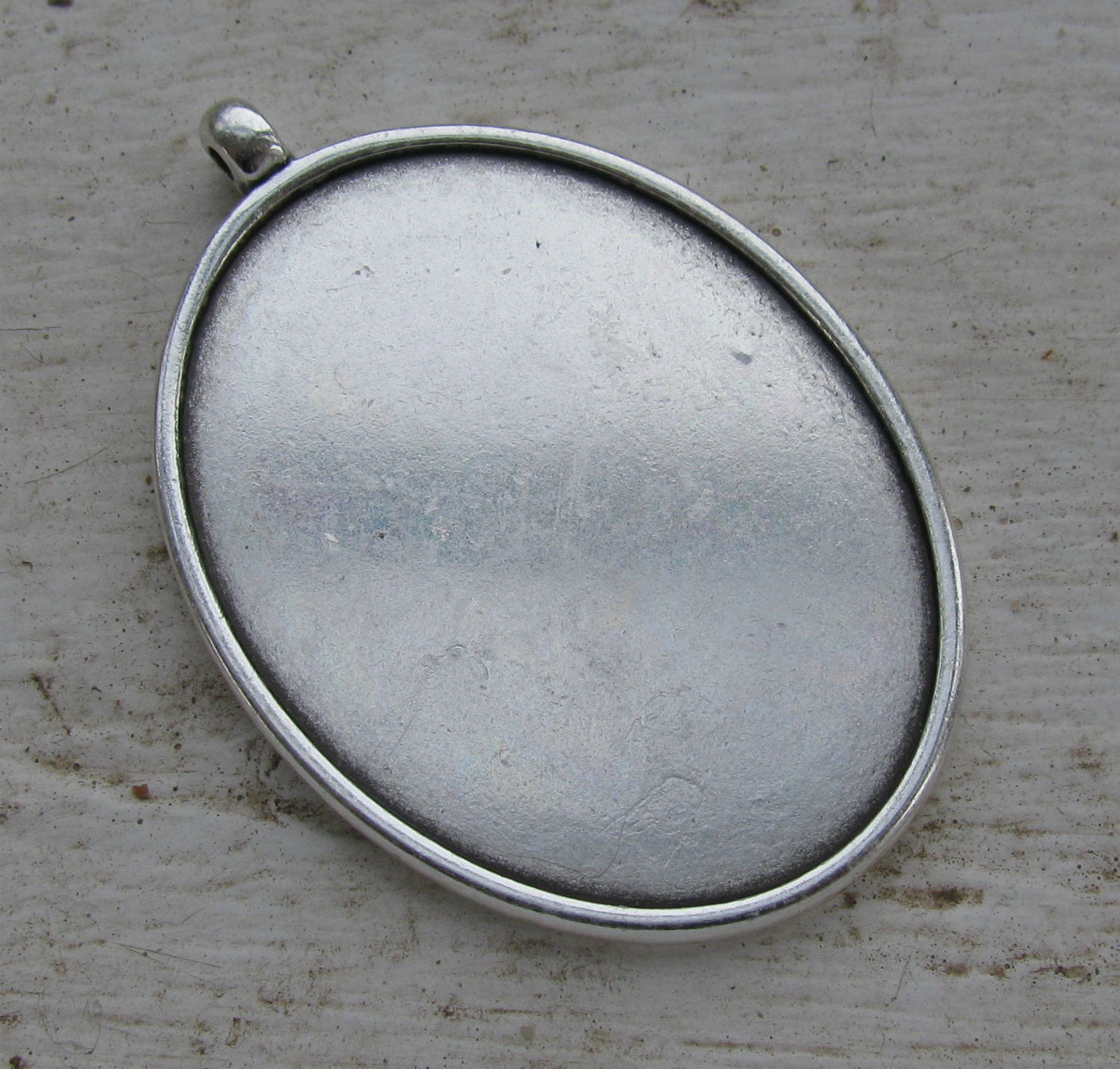 Ramberlock Silverfärgad - Oval 40x30mm, 1 styck