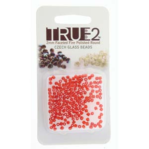 Tjeckiska Firepolish - Siam, True 2 mm, 2 gram