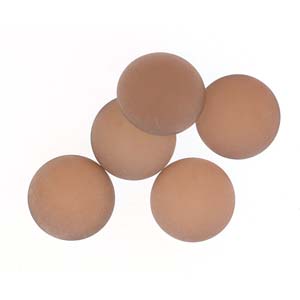 Cabochon Backlit - Matte Peach 25mm, 1 styck