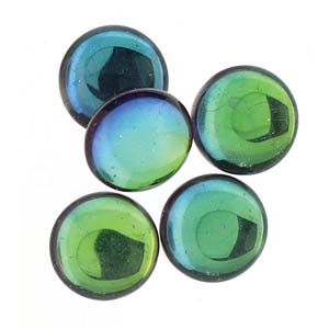 Cabochon Backlit - Petroleum 18mm, 1 styck