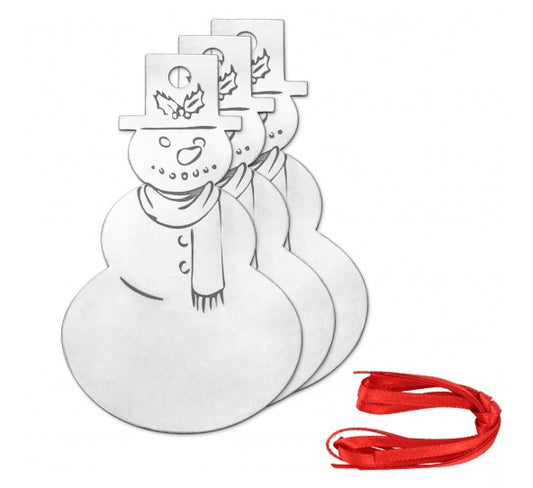 ImpressArt - Snowman / Snögubbe Ornament Project Kit (3-pack)