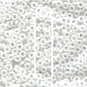 Miyuki Spacer - Opaque White 3x1.3mm 8 gram