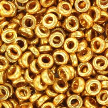 Miyuki Spacer - Galvanized Gold 3x1.3mm 5 gram