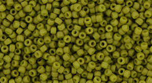 TOHO seed beads - Semi- Glazed Olive 15/0