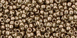 TOHO seed beads - Gold-Lustered Montana Blue 15/0