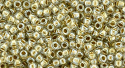 TOHO seed beads - Gold Lined Crystal 15/0