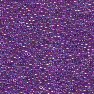 Miyuki Seed Beads - Purple Lined Aqua 11/0, 24 Gram