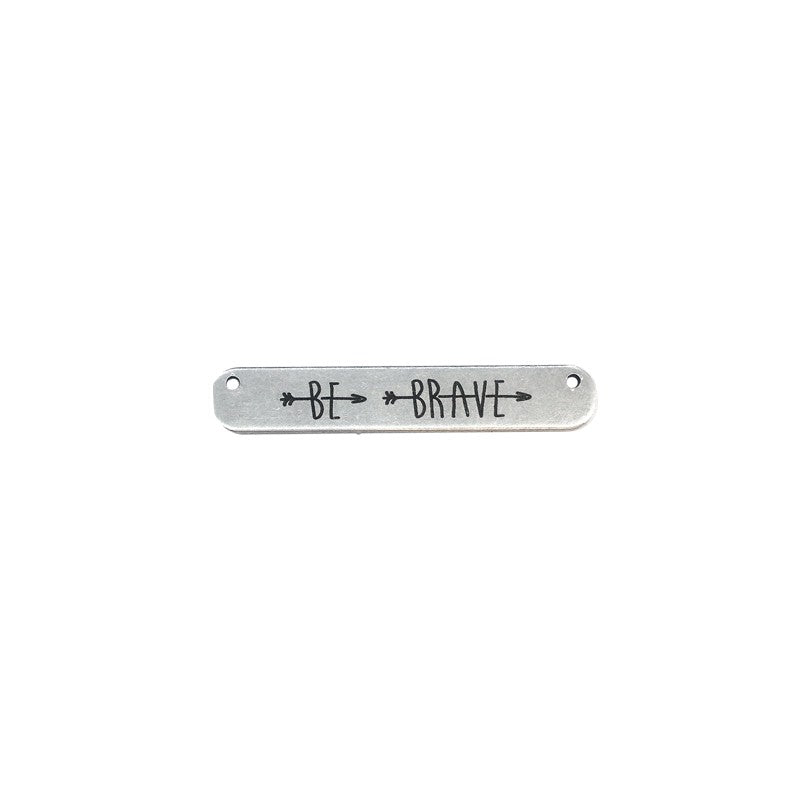 Connector Silverfärgat - Be Brave  35x6mm