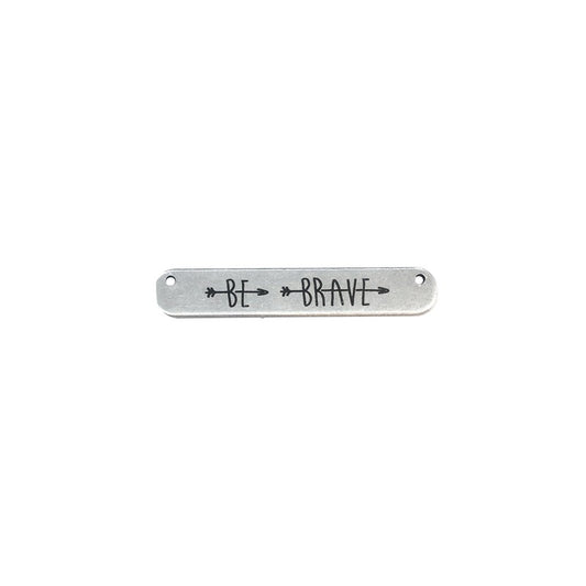 Connector Silverfärgat - Be Brave  35x6mm