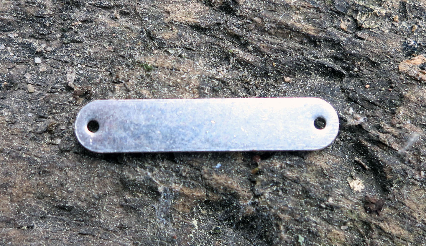 Connector Silverfärgat - Rektangel 25x5mm