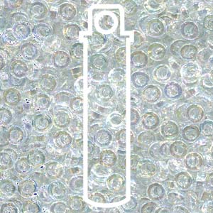 Miyuki Spacer - Clear Transparent Rainbow 2.2x1mm 7 gram