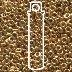 Miyuki Spacer - Galvanized Gold 2.2x1mm 7 gram