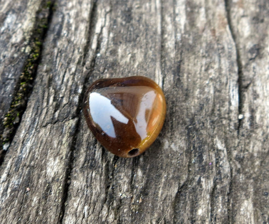 Tiger Eye - Hjärta 10 mm, 1 styck