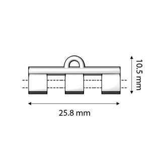 Cymbal Element - Piperi III Antik Silverpläterad 2-pack