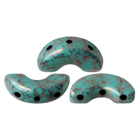 Arcos® par Puca® - Opaque Green Turquoise Bronze 10 gram