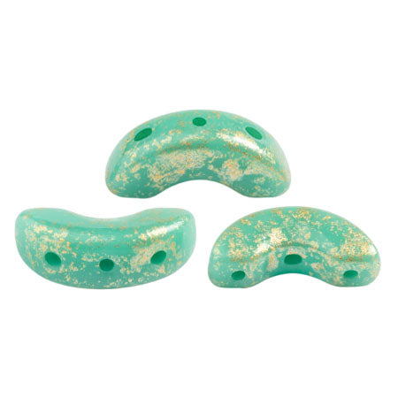 Arcos® par Puca® - Opaque Green Turquoise Splash 10 gram