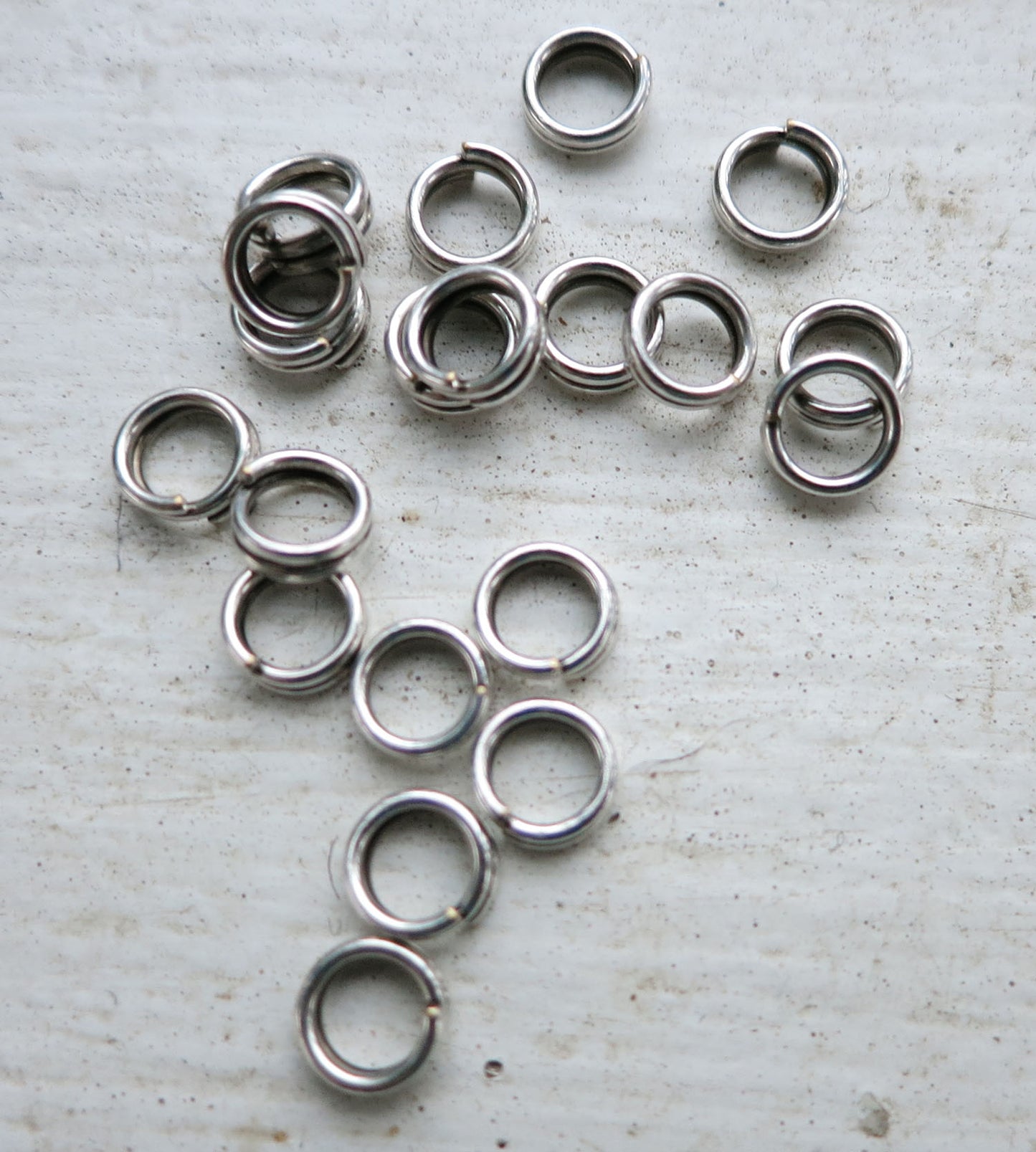 Motringar / bindringar -  Silverfärgade 5mm 20- pack