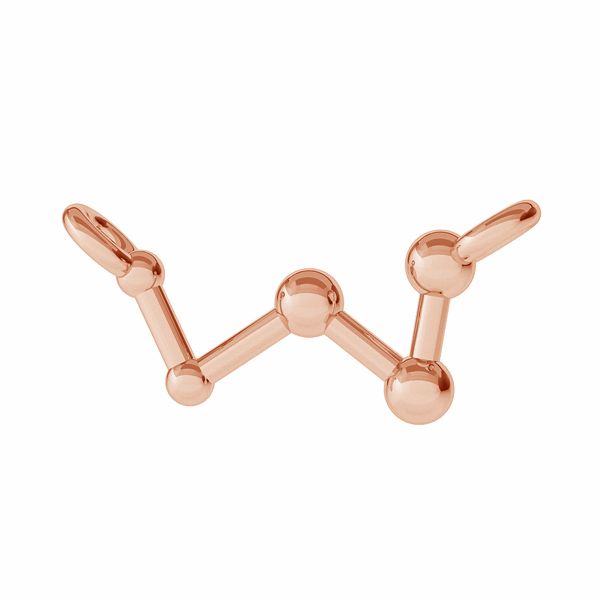 Connector 925 Silver 18K Rose Gold - Cassiopeja