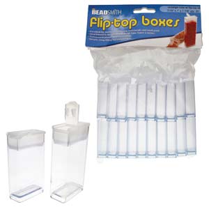 Pärlförvaring - Flip top ask 4,7 x 2,5 cm 20-pack