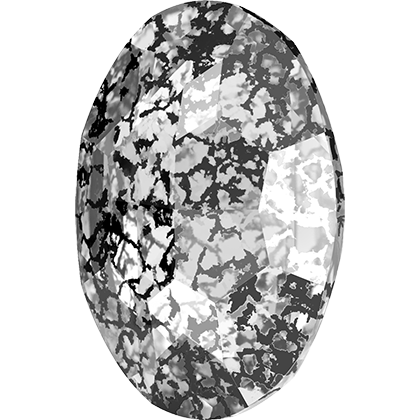 Swarovski Kristaller Big Fancy Oval (4127) - Crystal Black Patina, 30x22 mm