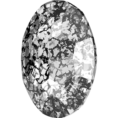 Swarovski Kristaller Big Fancy Oval (4127) - Crystal Black Patina, 30x22 mm