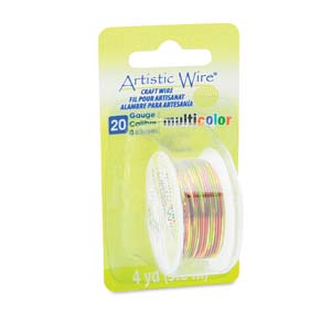 Artistic Wire 20 Ga - Multicolor Brown/Green/Gold, 1 rulle