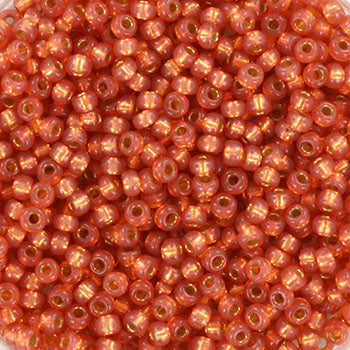 Miyuki seed beads - Duracoat silverlined dyed rose gold 11/0