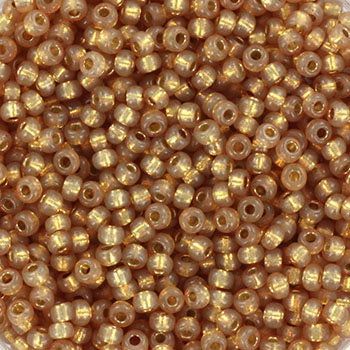 Miyuki seed beads - Duracoat silverlined dyed topaz gold 11/0