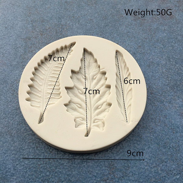 Silkonform - Löv - Mix 1 form