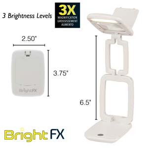 Bright FX - COB LED lampa med förstoringsglas  1 styck