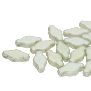 Navette - Chalk Green Luster 6x12mm 10gram