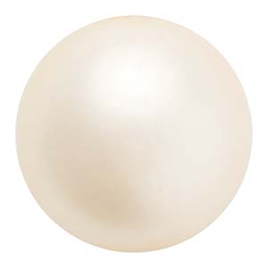 Preciosa Pearl Round - Maxima Cream 8 mm, 1 sträng Preciosa