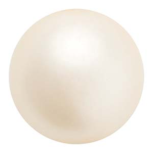 Preciosa Pearl Round - Maxima Cream 8 mm 1 sträng