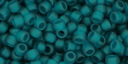 TOHO seed beads - Transparent Frosted Teal 8/0