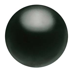 Preciosa Pearl Round - Maxima Magic Black 6 mm 1 sträng