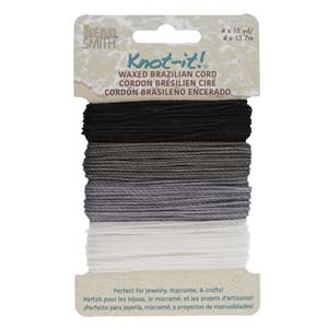 Knot-it  Waxed Brazilian cord - Day and Night 4 x 13,7 m