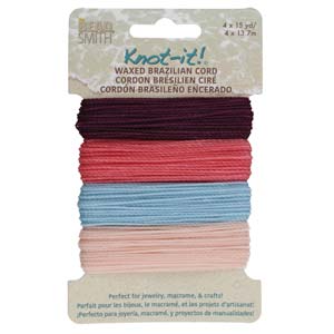 Knot-it  Waxed Brazilian cord - Youthful Expressions 4 x 13,7 m