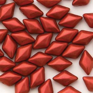 Matubo Mini Gemduo - Chalk Lava Red 6x4mm