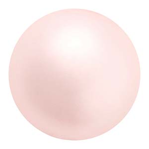 Preciosa Pearl Round - Maxima Rosaline 6 mm, 1 sträng Preciosa