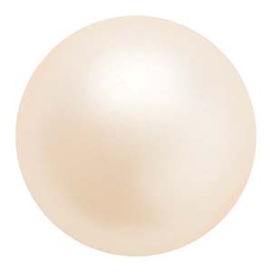 Preciosa Pearl Round - Maxima Creamrose 4 mm 1 sträng