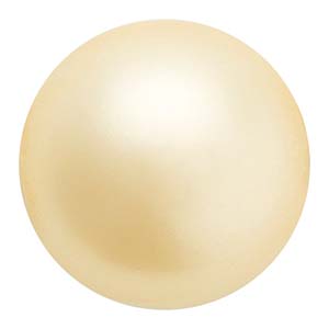 Preciosa Pearl Round - Maxima Vanilla 4 mm, 1 sträng Preciosa
