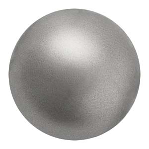 Preciosa Pearl Round - Maxima Dark Grey 4 mm 1 sträng