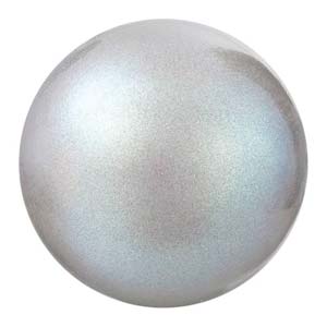 Preciosa Pearl Round - Maxima Pearlescent Grey 4 mm 1 sträng