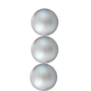 Preciosa Pearl Round - Maxima Pearlescent Grey 4 mm, 1 sträng Preciosa