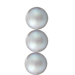 Preciosa Pearl Round - Maxima Pearlescent Grey 4 mm 1 sträng