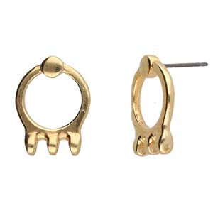 Cymbal Element Earring - Farali III 24K Gold Plated 2-pack