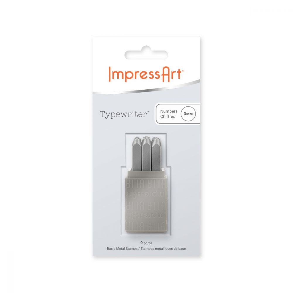 ImpressArt - Basic Typewriter Stanspaket Siffror