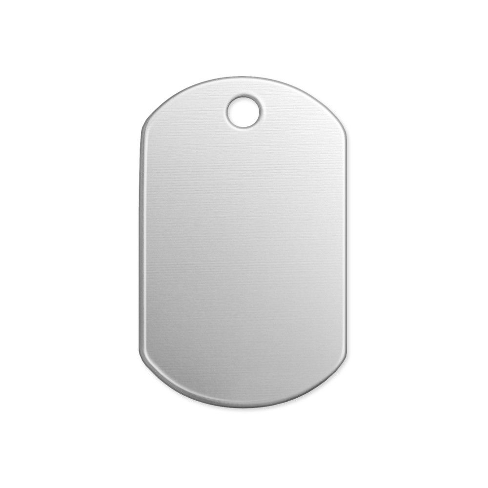 ImpressArt - Dog Tag, 1 1/4"- Premium Stamping Blanks Alkeme, 18g 5 st